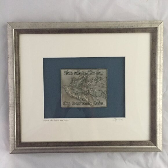 Cynthia Webb Designs Remembrance Original Hand Cast Pewter Wall Art Memorial